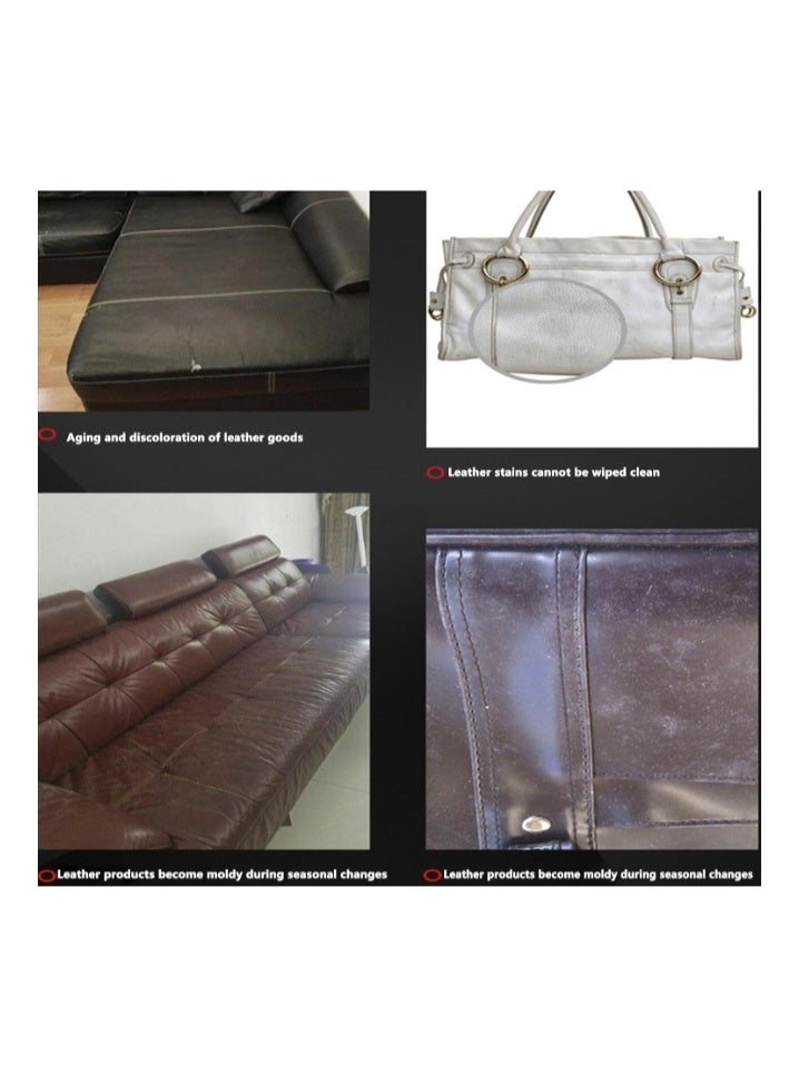 ويليام وير كريم مُحافظ على الجلد، كريم مُرمم لون الجلد، بلسم مُعيد تلوين تنجيد الجلد، بلسم مُعيد تلوين الأرائك والأحذية الجلدية، أبيض 100 غ + 5 غ - Image 4